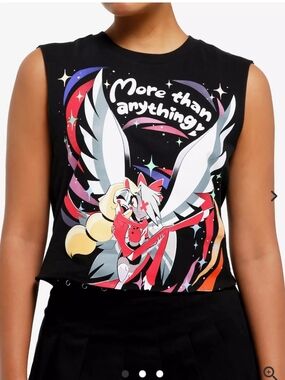 Hot Topic Black Hazbin Hotel Graphic Tee